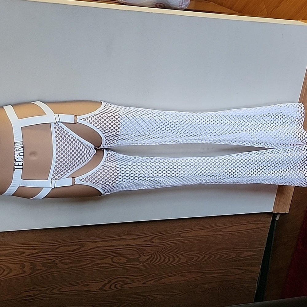 Techno Fantasy Fishnet Chaps set